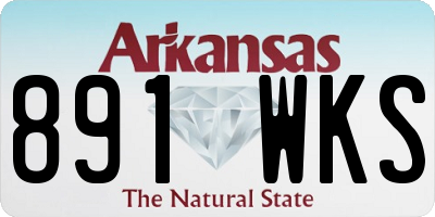 AR license plate 891WKS