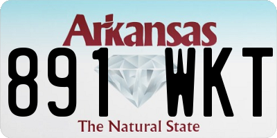 AR license plate 891WKT