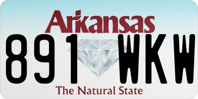 AR license plate 891WKW