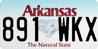 AR license plate 891WKX