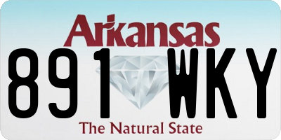 AR license plate 891WKY