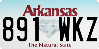 AR license plate 891WKZ