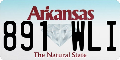 AR license plate 891WLI