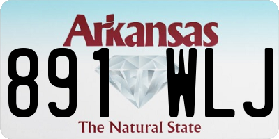 AR license plate 891WLJ