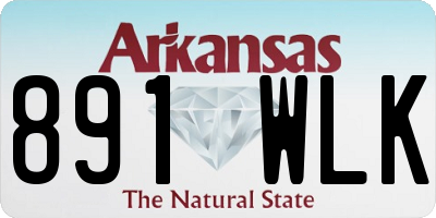 AR license plate 891WLK