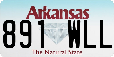 AR license plate 891WLL