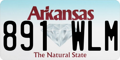 AR license plate 891WLM