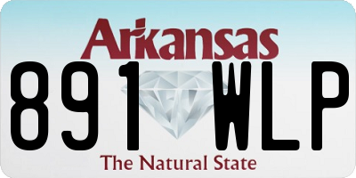 AR license plate 891WLP