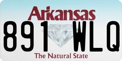 AR license plate 891WLQ