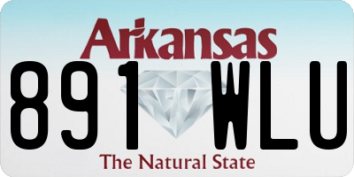 AR license plate 891WLU