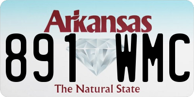 AR license plate 891WMC