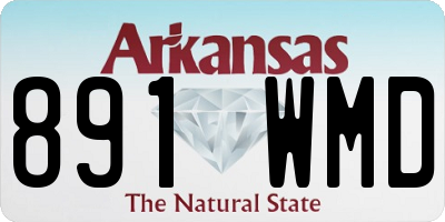 AR license plate 891WMD