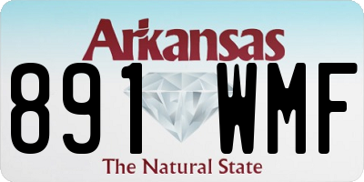 AR license plate 891WMF
