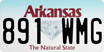 AR license plate 891WMG