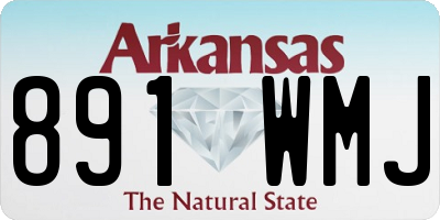AR license plate 891WMJ