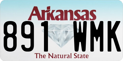 AR license plate 891WMK