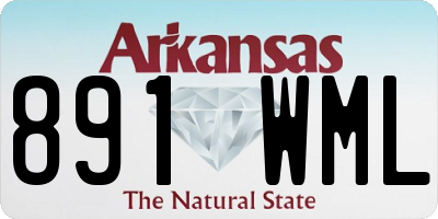 AR license plate 891WML