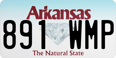 AR license plate 891WMP