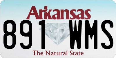 AR license plate 891WMS