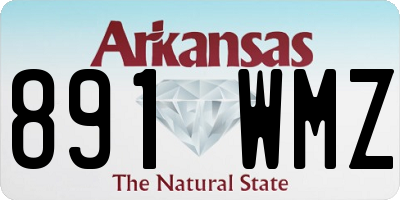 AR license plate 891WMZ