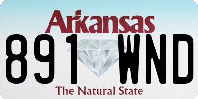 AR license plate 891WND