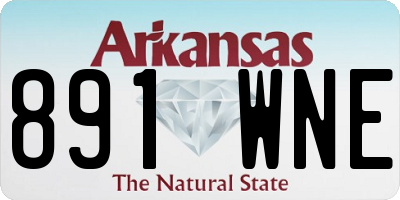 AR license plate 891WNE
