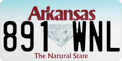 AR license plate 891WNL