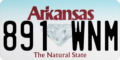 AR license plate 891WNM