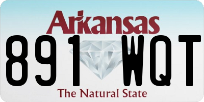 AR license plate 891WQT