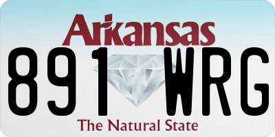 AR license plate 891WRG