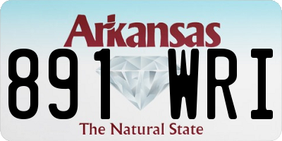 AR license plate 891WRI