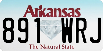 AR license plate 891WRJ