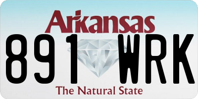 AR license plate 891WRK