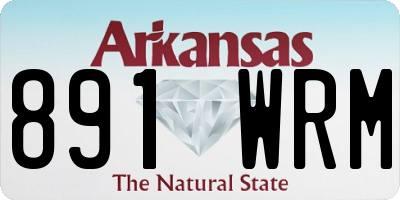 AR license plate 891WRM
