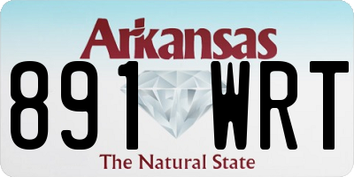 AR license plate 891WRT