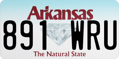 AR license plate 891WRU