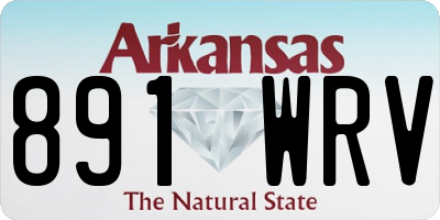 AR license plate 891WRV