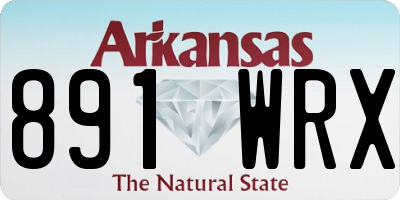 AR license plate 891WRX