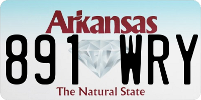 AR license plate 891WRY