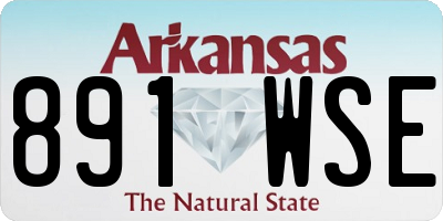 AR license plate 891WSE