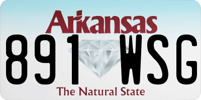 AR license plate 891WSG