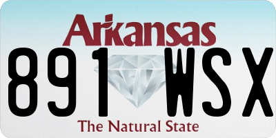 AR license plate 891WSX
