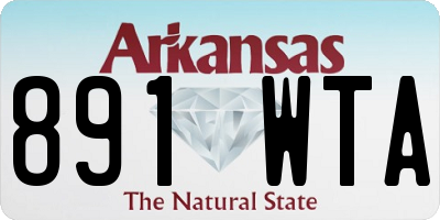 AR license plate 891WTA