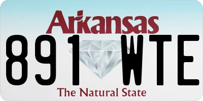 AR license plate 891WTE