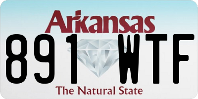 AR license plate 891WTF