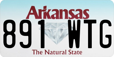 AR license plate 891WTG