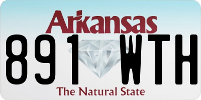 AR license plate 891WTH