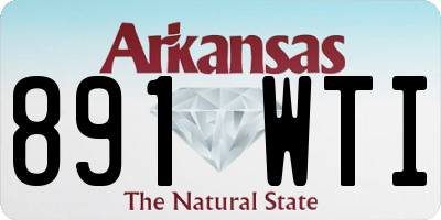 AR license plate 891WTI