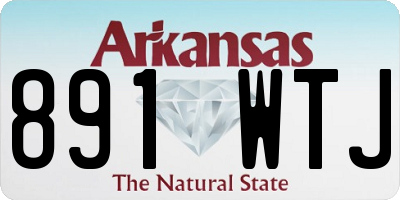 AR license plate 891WTJ