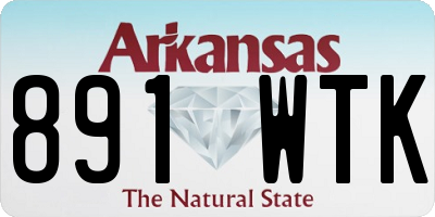 AR license plate 891WTK